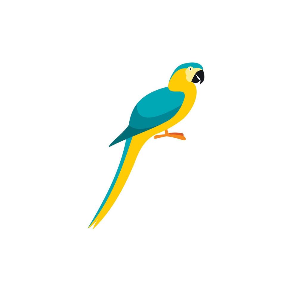 Parrot icon in flat style vector