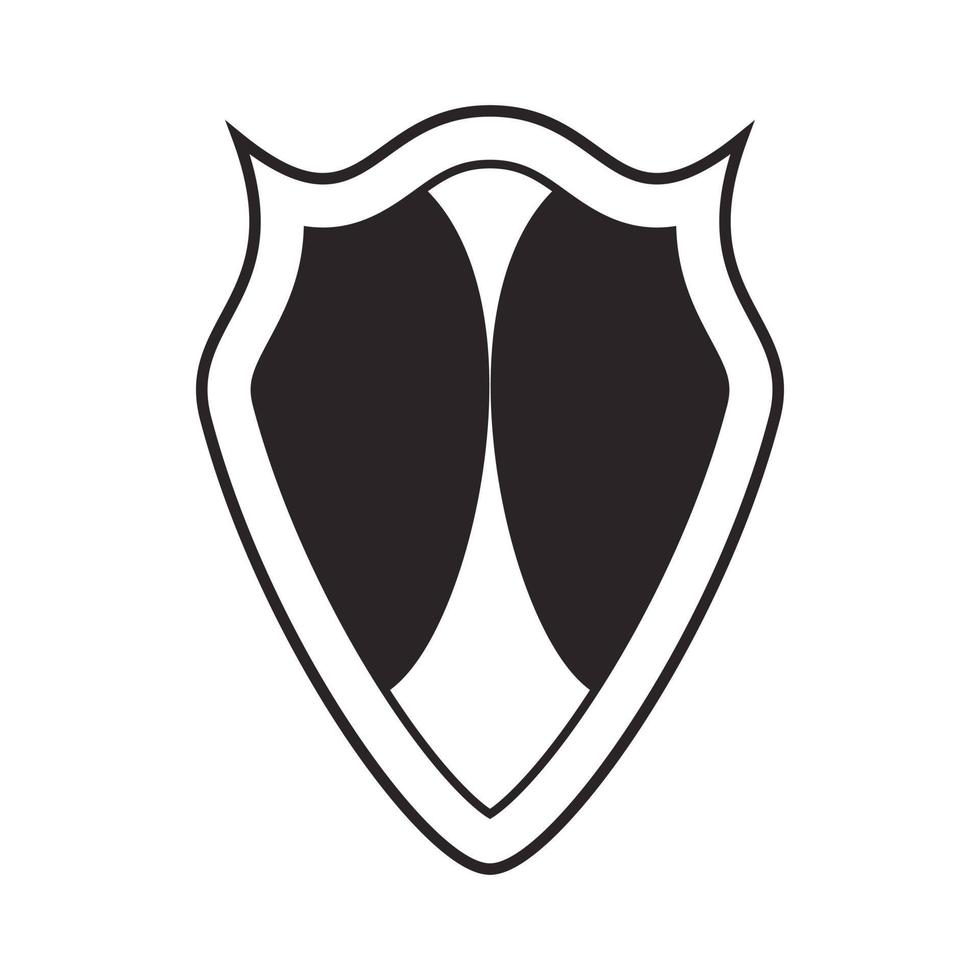 Protective shield for combat action icon vector