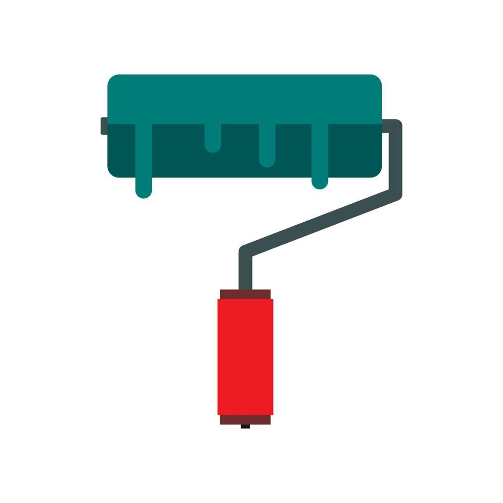 Roller icon, flat style vector