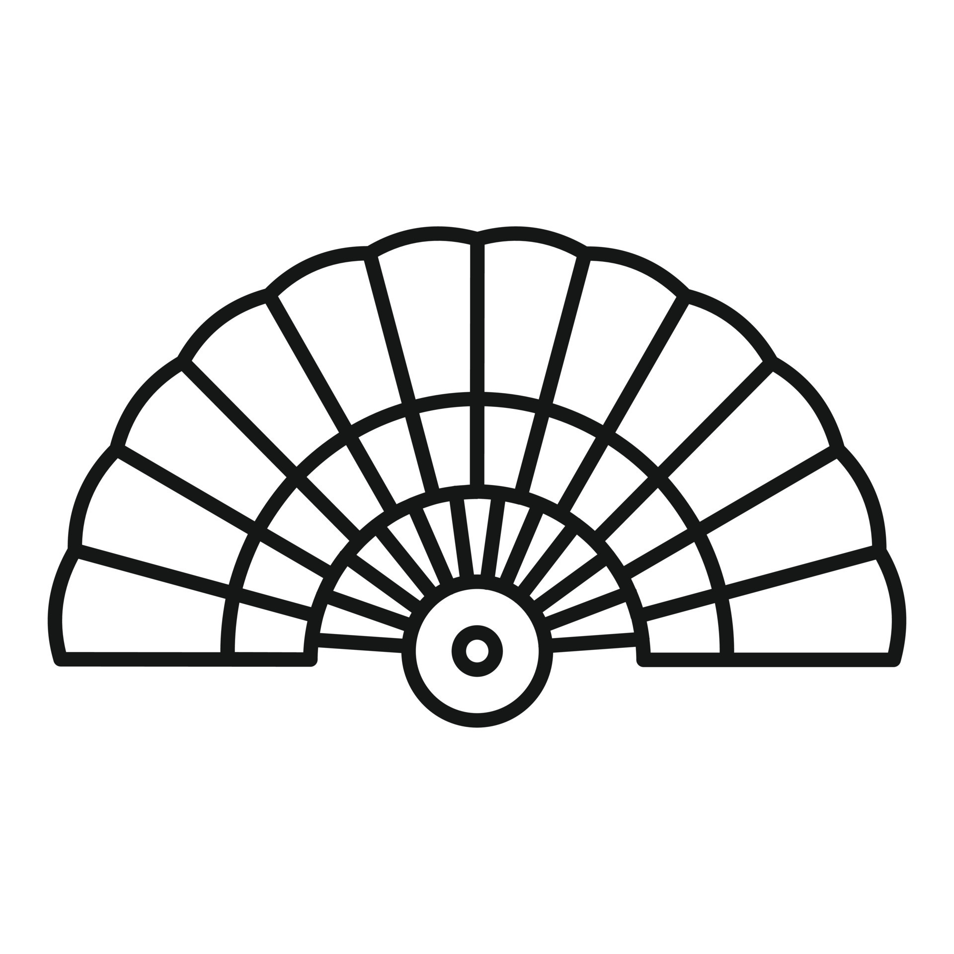 Hand Fan Drawing Clip Art, PNG, 6559x5604px, Hand Fan, Black And White