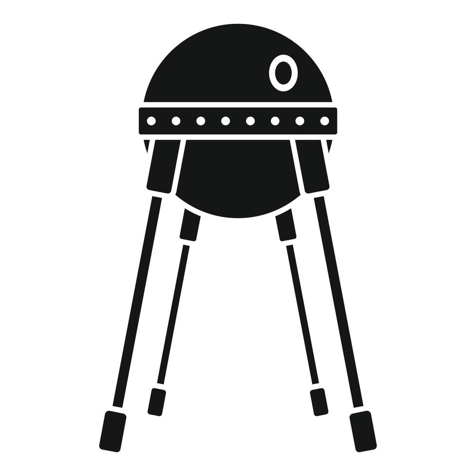 Space capsule icon, simple style vector