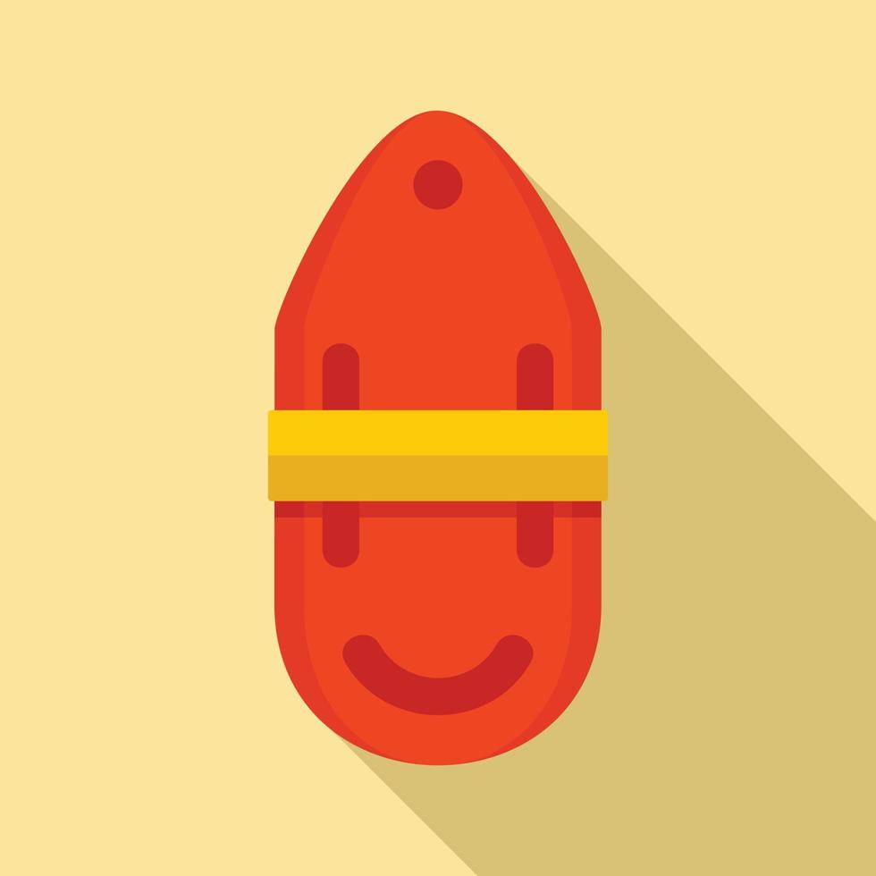 Jim buoy rescue can icon, flat style vector