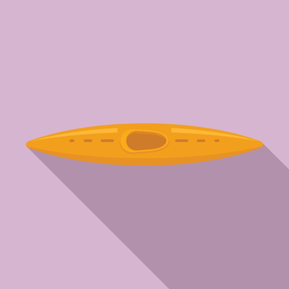 Rafting kayak icon, flat style vector