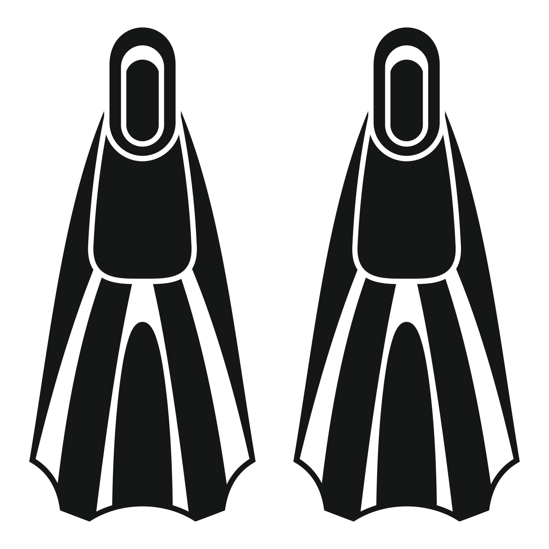 Scuba fins icon, simple style 14443538 Vector Art at Vecteezy