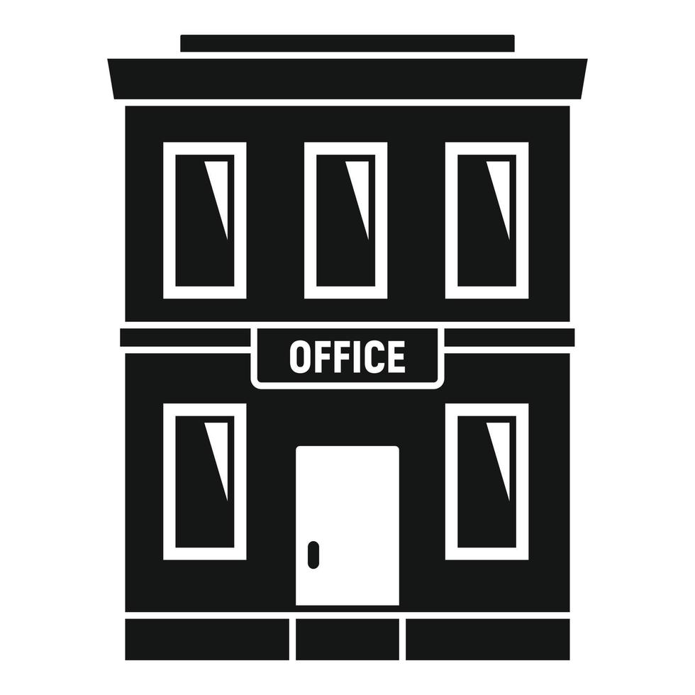 Business office icon, simple style vector