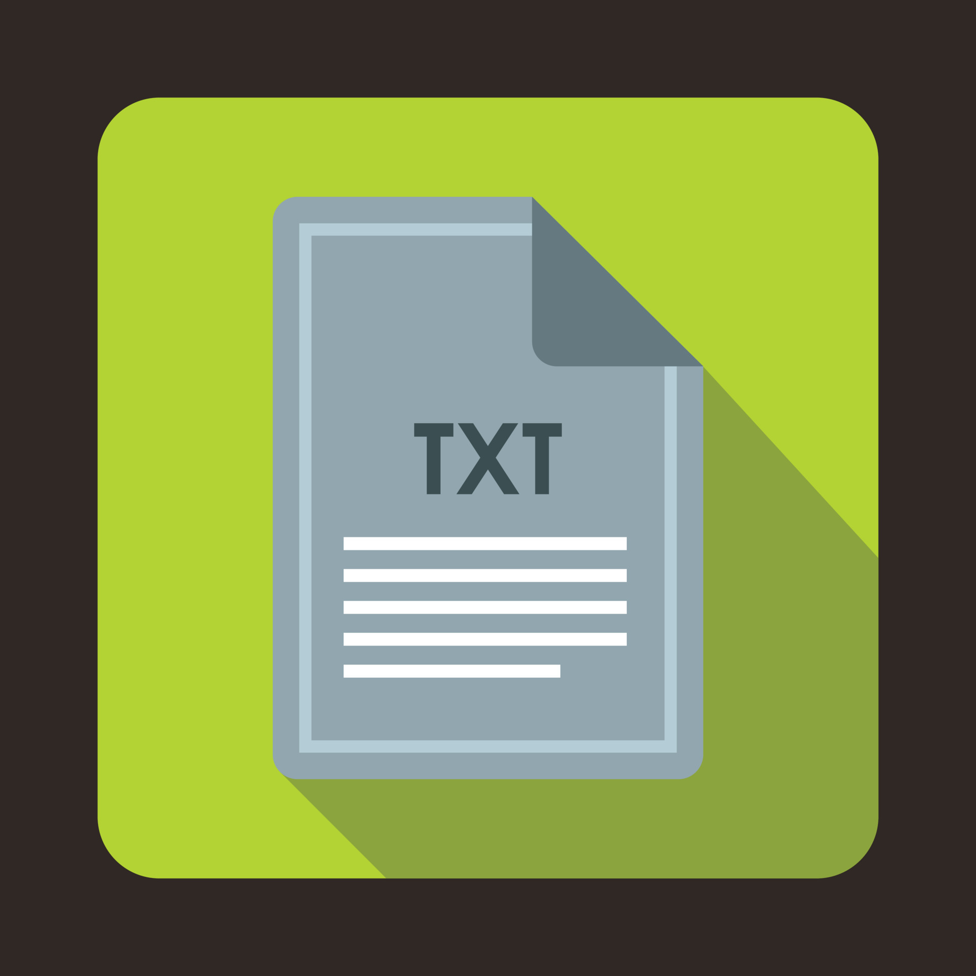 File TXT icon, flat style 14443566 Vector Art at Vecteezy