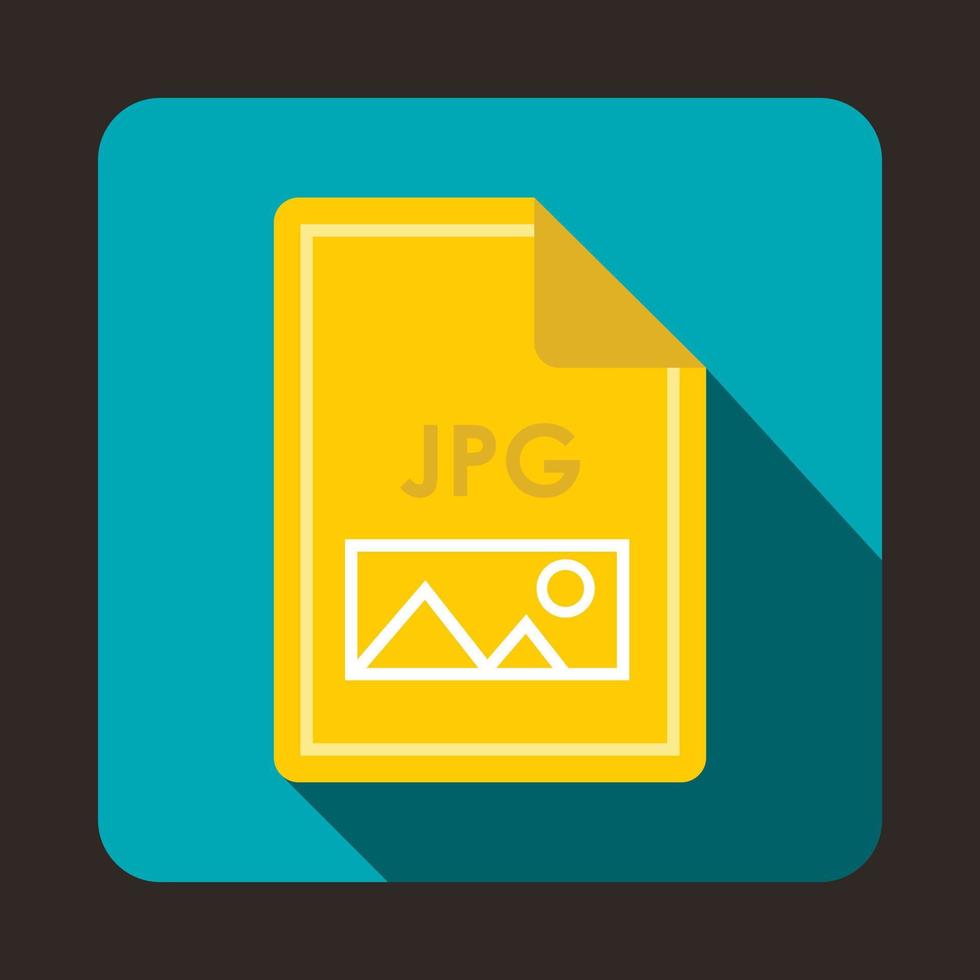 File JPG icon, flat style vector