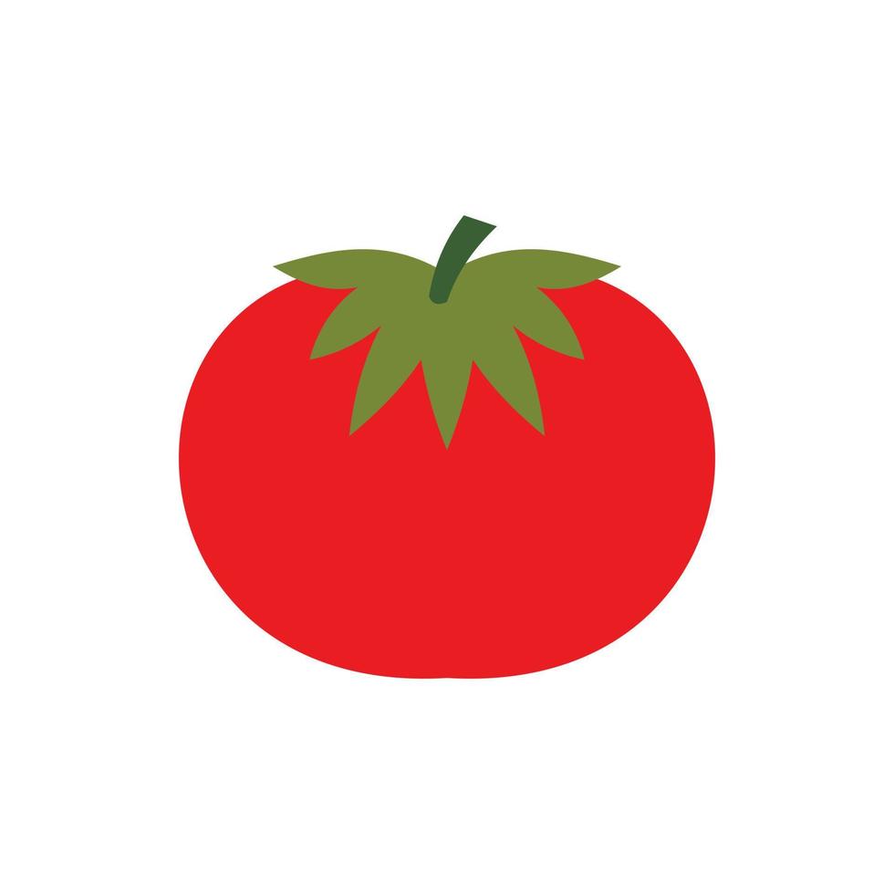 icono de tomate en estilo plano vector