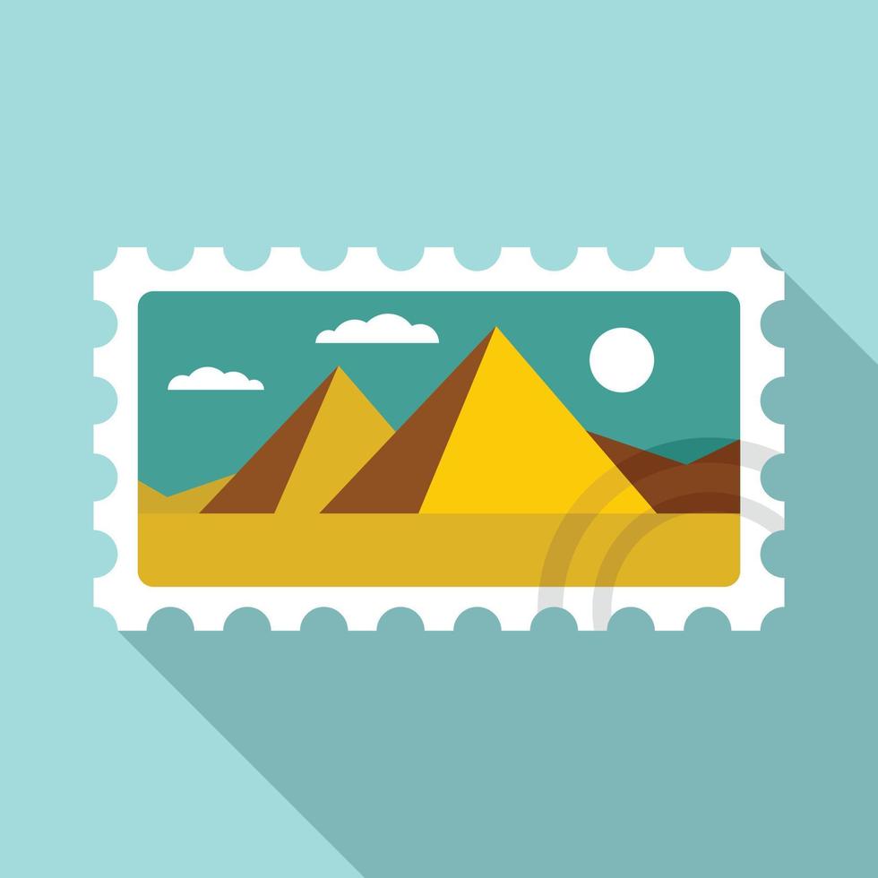 Envelope timbre icon, flat style vector