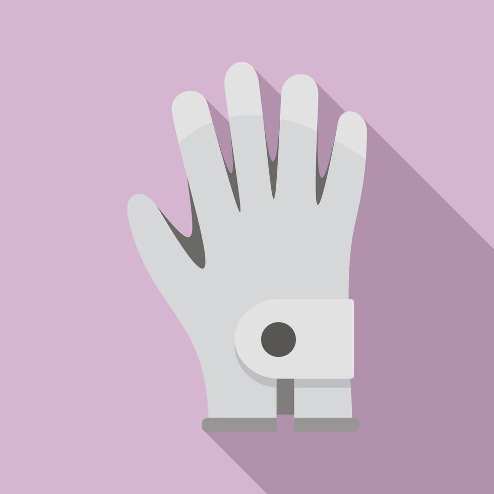 Golf glove icon, flat style vector
