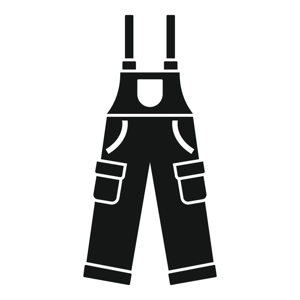 Hunter pants icon, simple style vector
