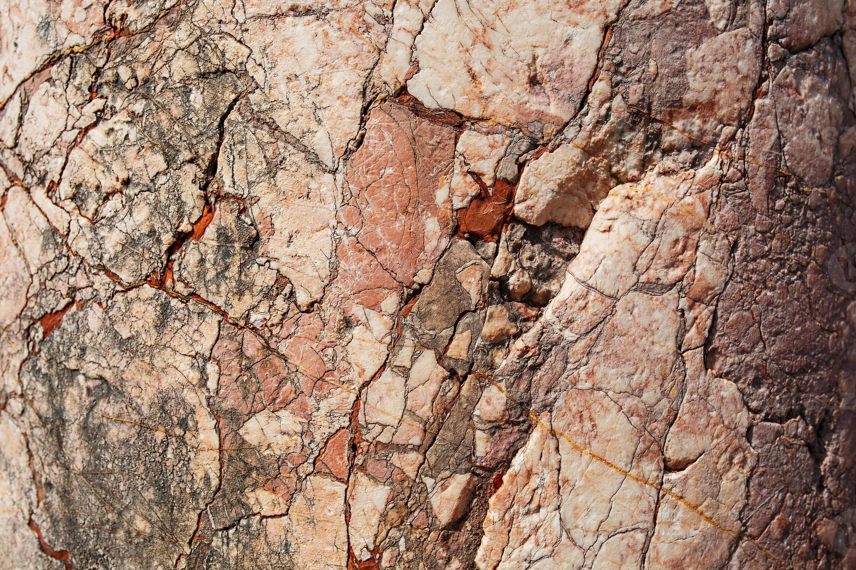 Pink marble with cracks, stone texture background, Full screen
