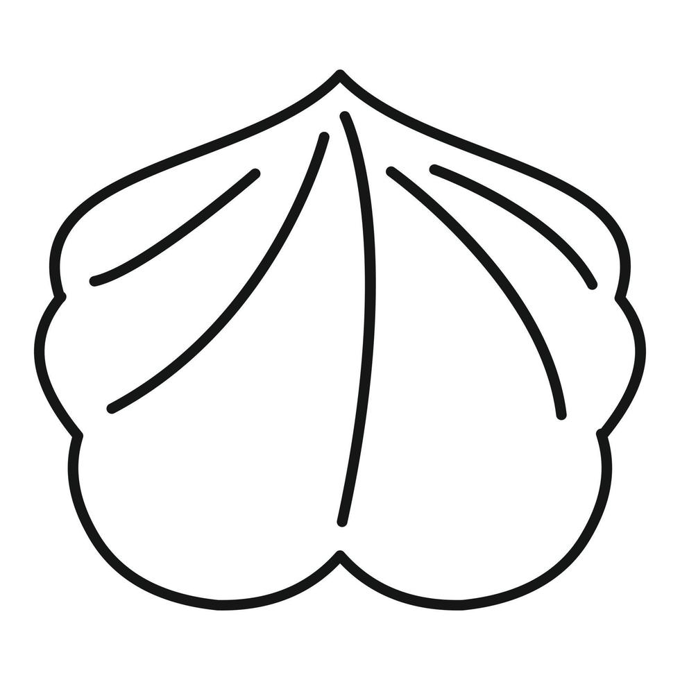 Tasty meringue icon, outline style vector