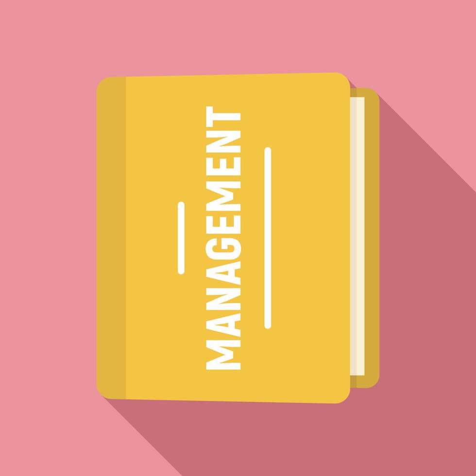 Folder management icon, flat style vector