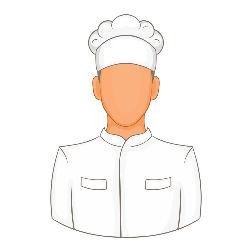 Cook icon in cartoon style vector
