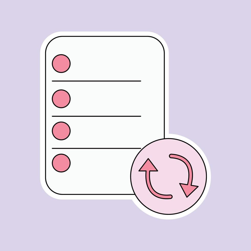 document isolated on soft purple background vector