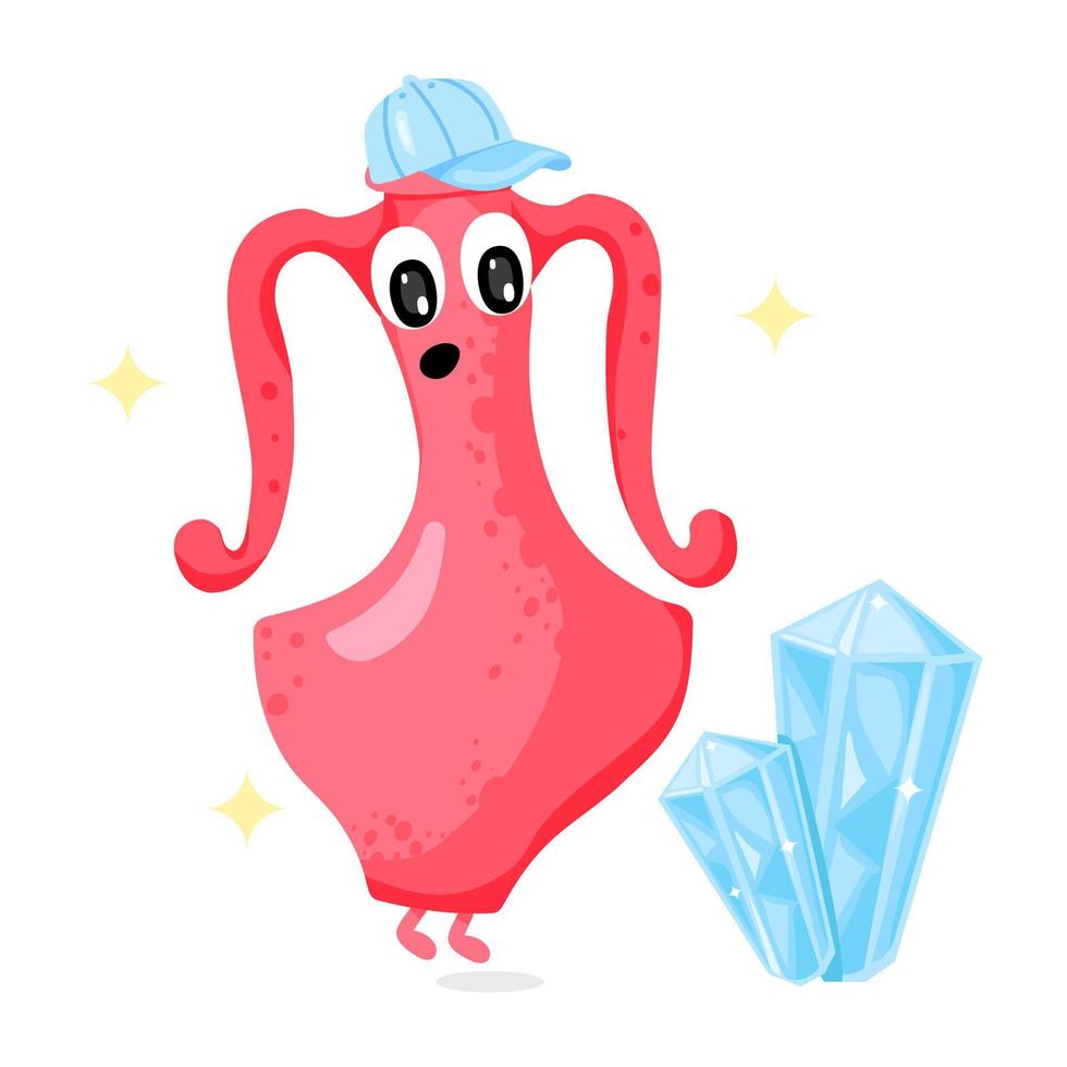 A sticker vector of aquarius flat design