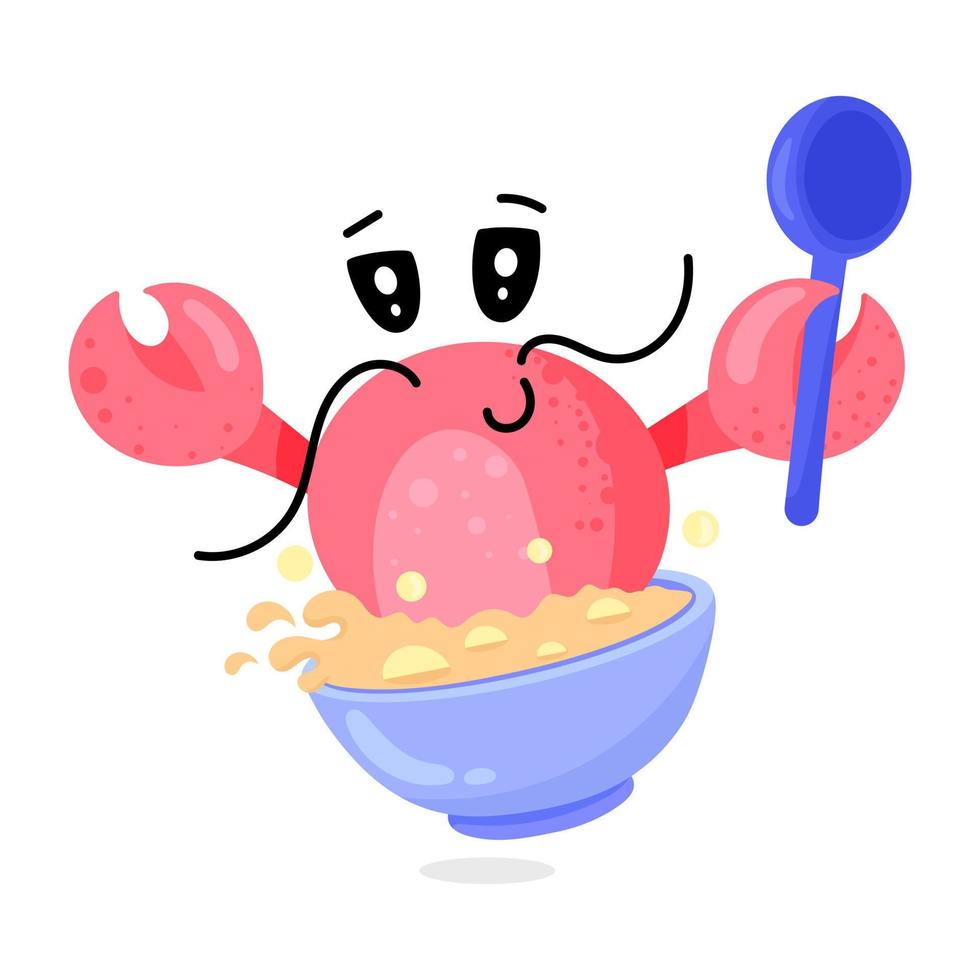 A flat vector of a cancer with shower in hand