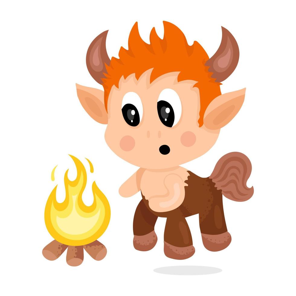 A sagittarius number , flat sticker vector