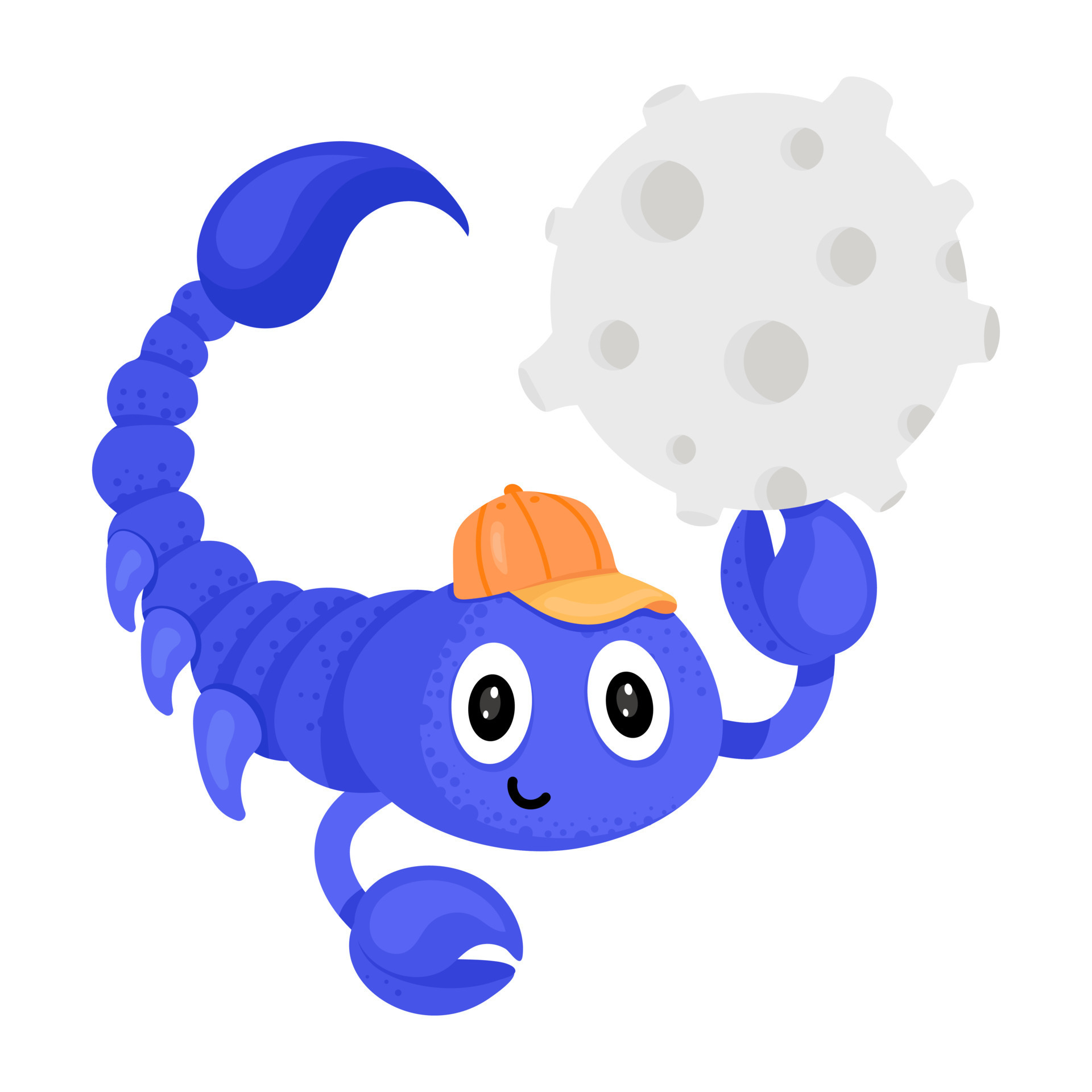 Scorpion finances flat sticker vector 14445607 Vector Art at Vecteezy