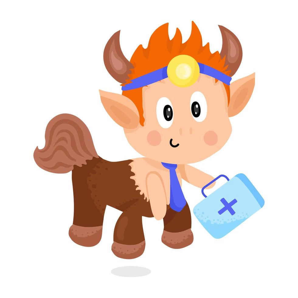 A sagittarius number , flat sticker vector
