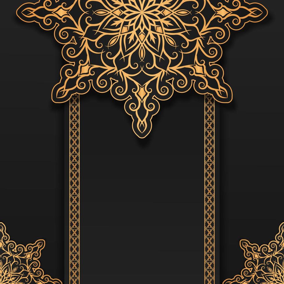 luxury background, with mandala ornament vector