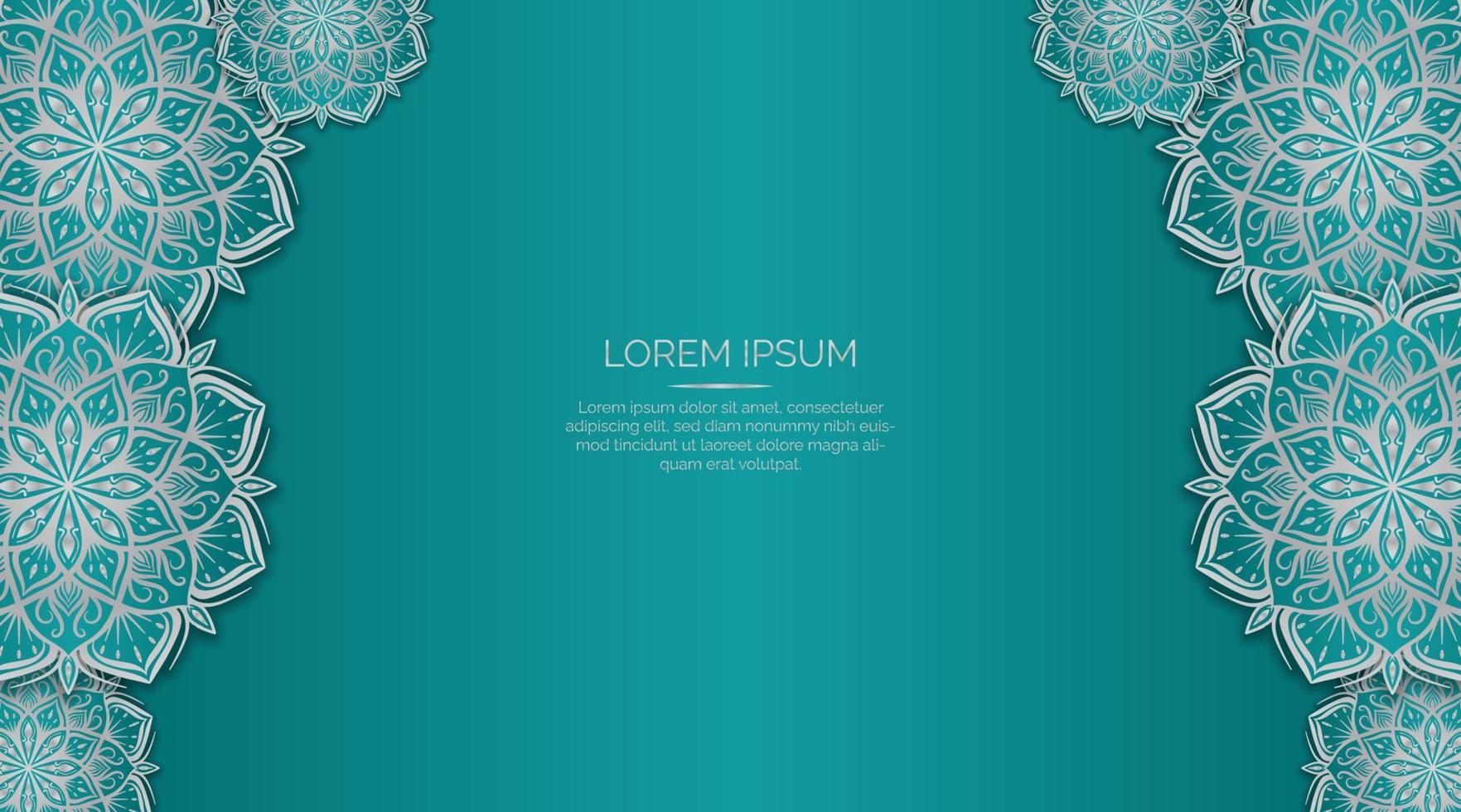 simple background with ornament border vector