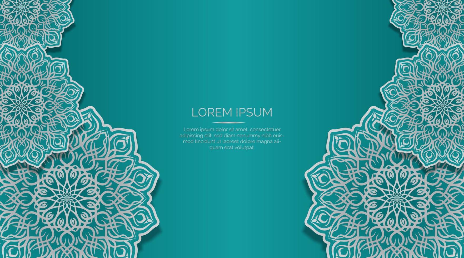 simple background with ornament border vector