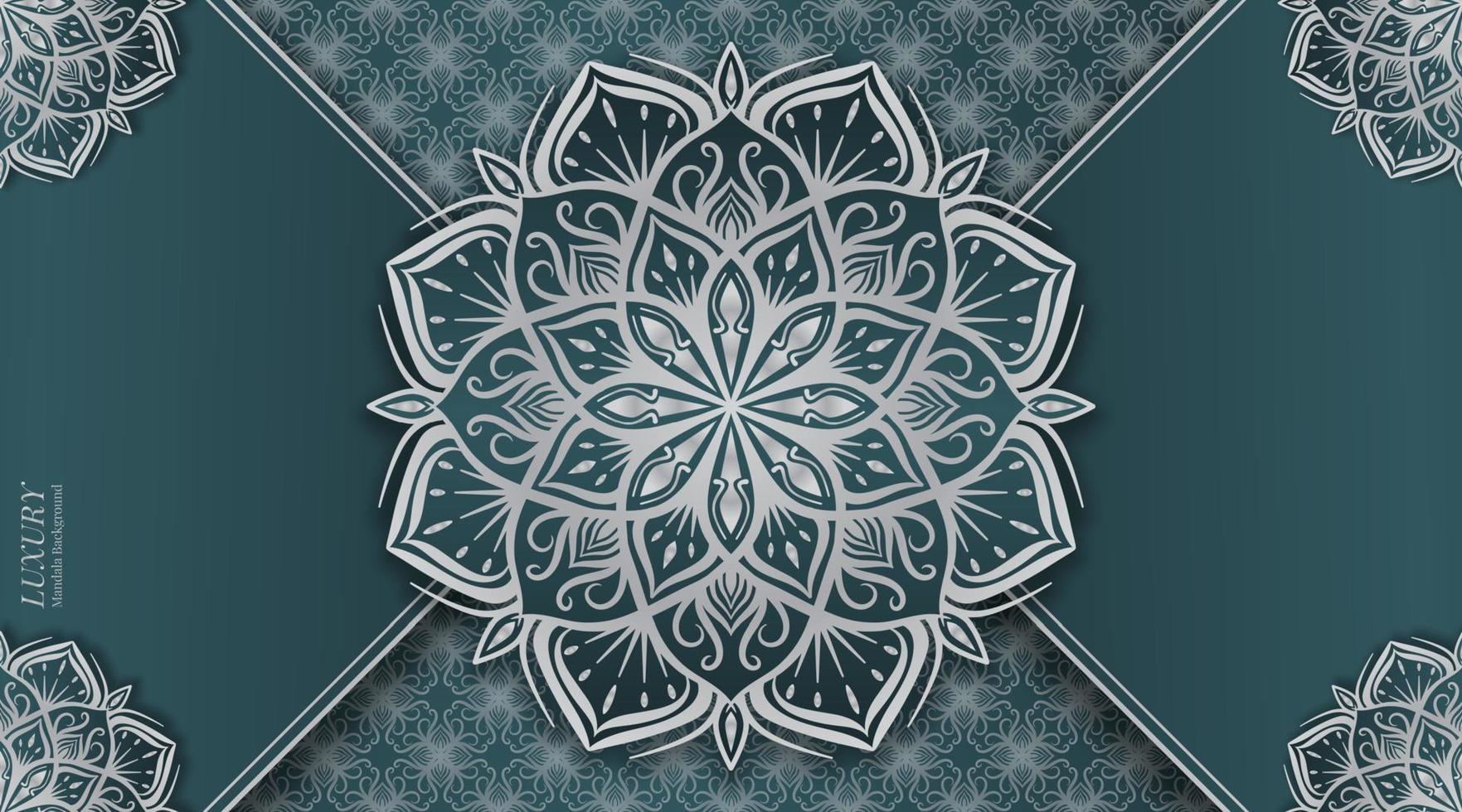 mandala ornamental de lujo, diseño vectorial vector