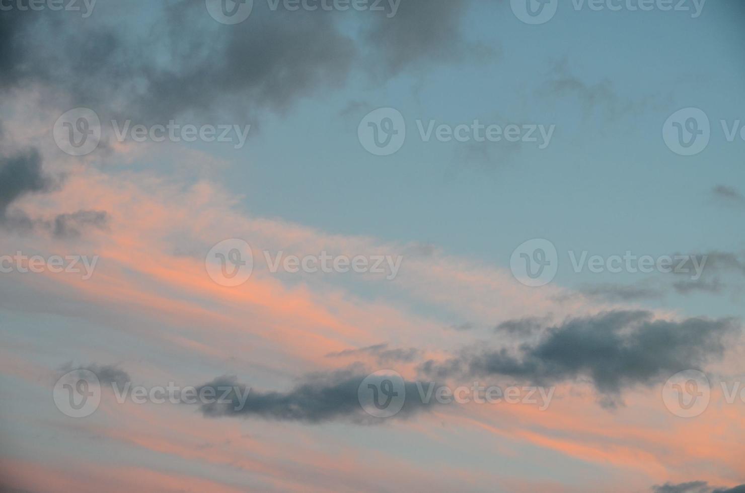 Sunset and clouds photo