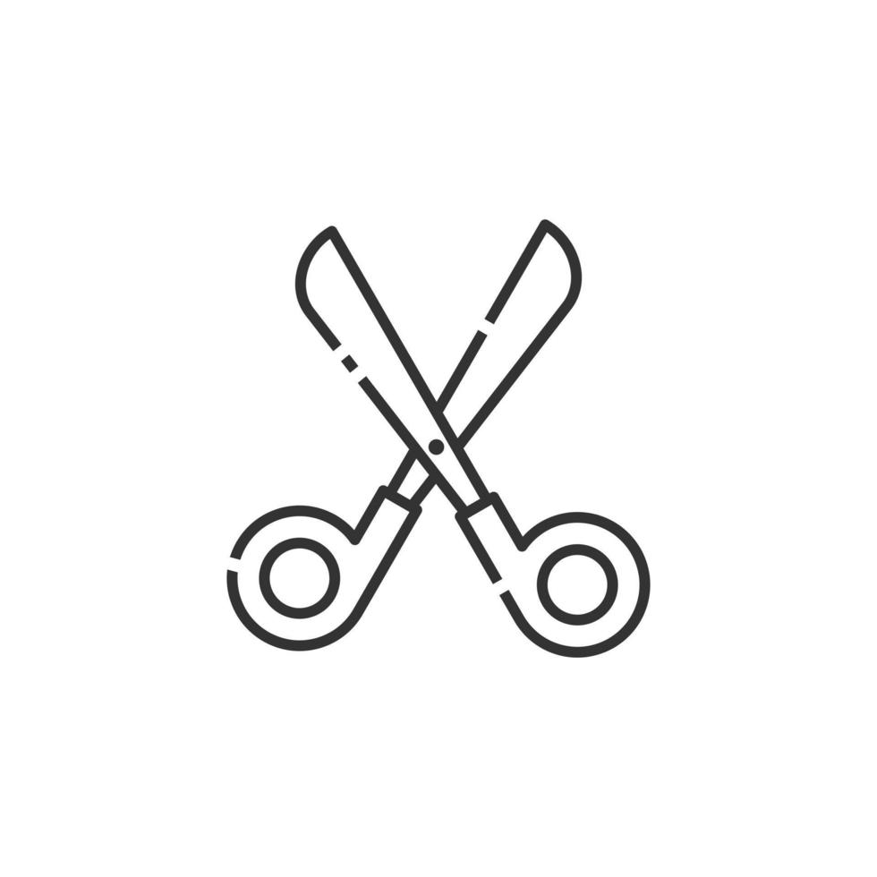Scissor Line icon, Outline Icon Back to school icon vector
