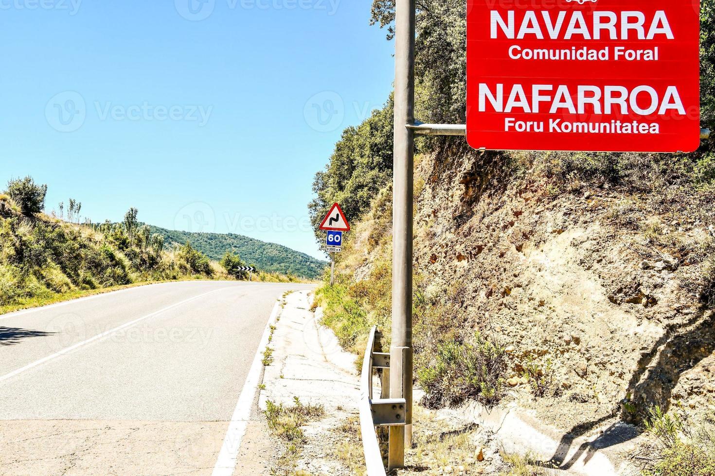 frontera entre navarra y zaragoza españa foto
