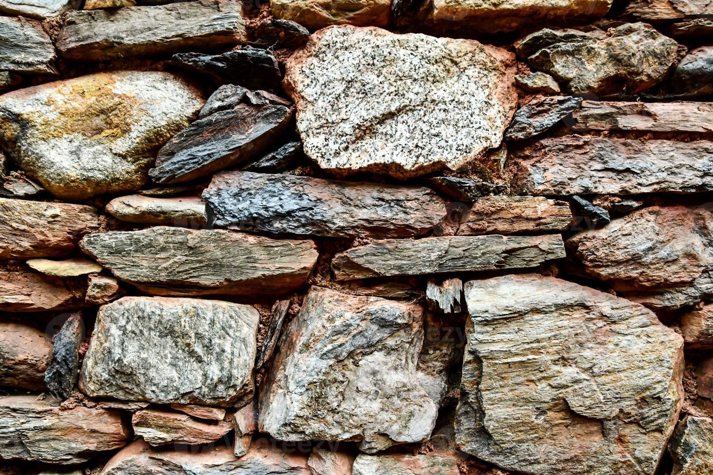 Rocky wall texture photo