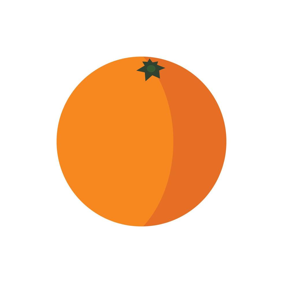 icono naranja en estilo plano vector