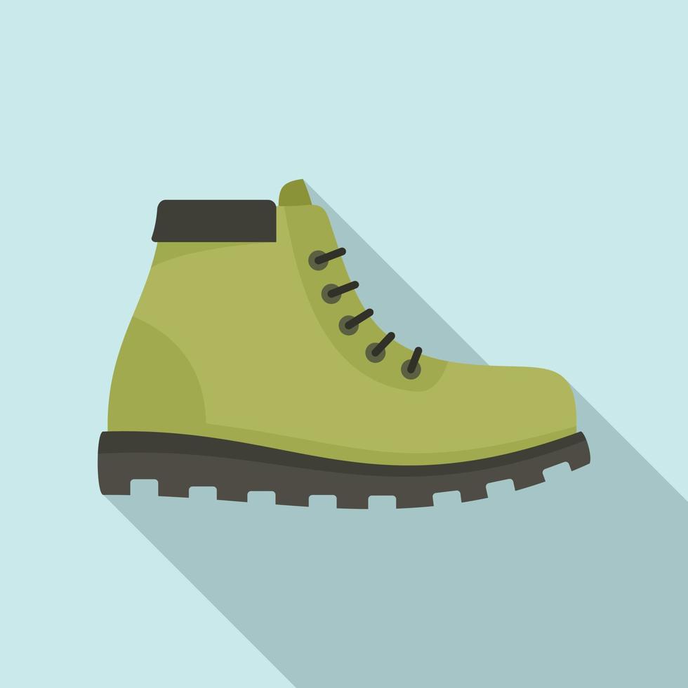 Hunter boot icon, flat style vector