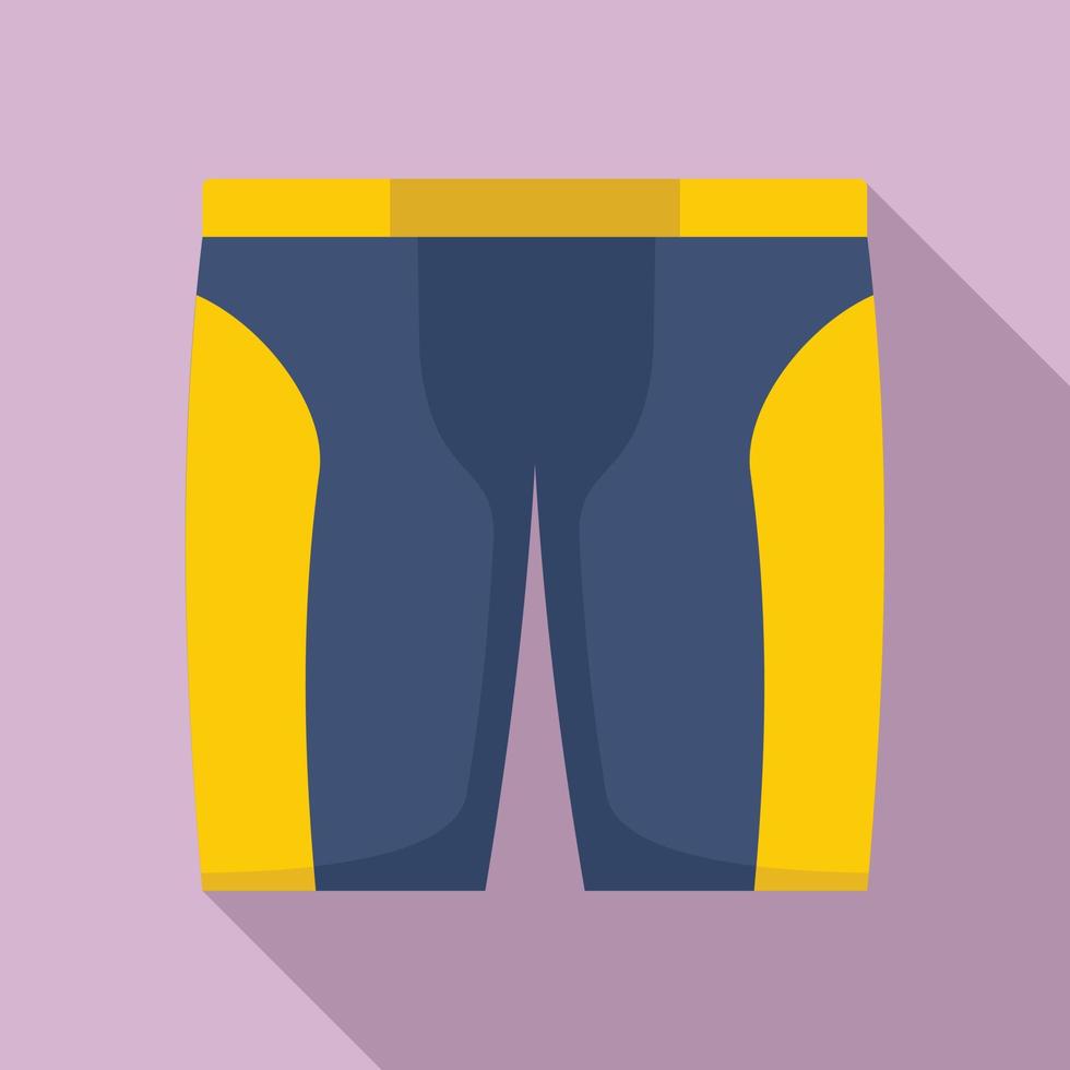 Bike shorts icon, flat style vector
