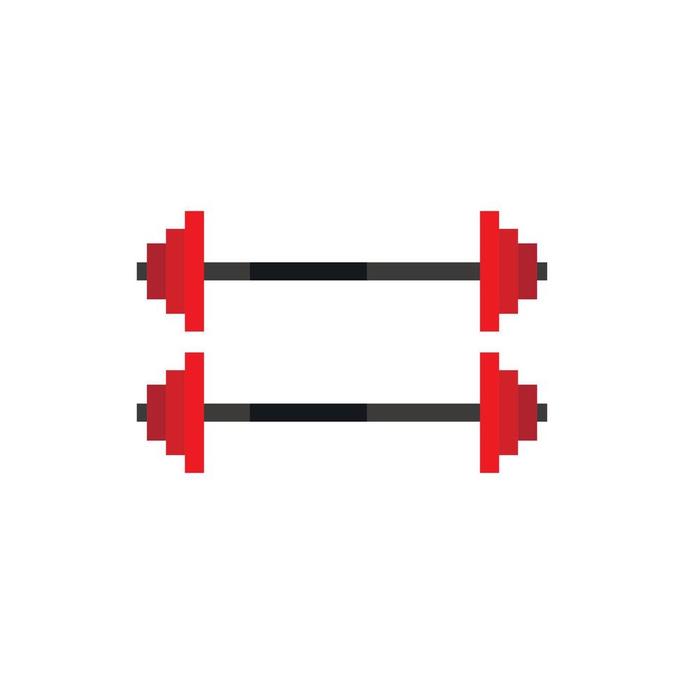 Two barbells icon in flat style vector