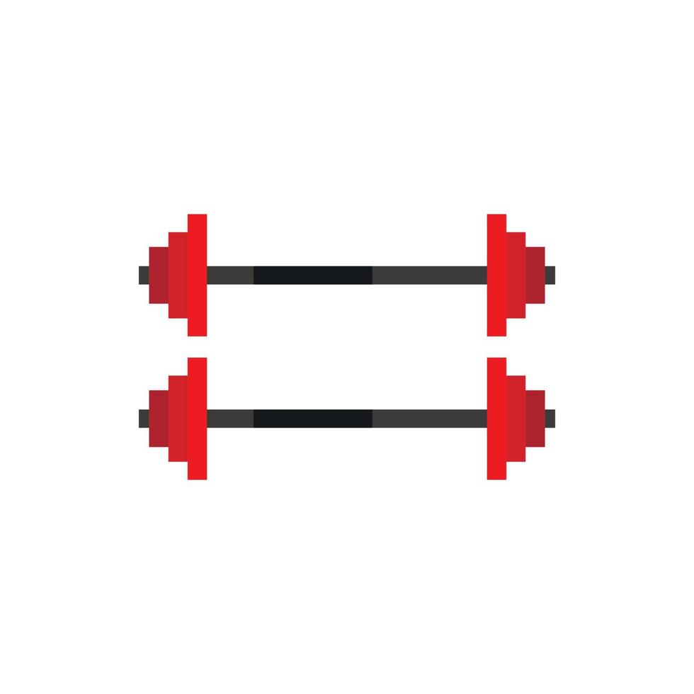 Two barbells icon in flat style vector