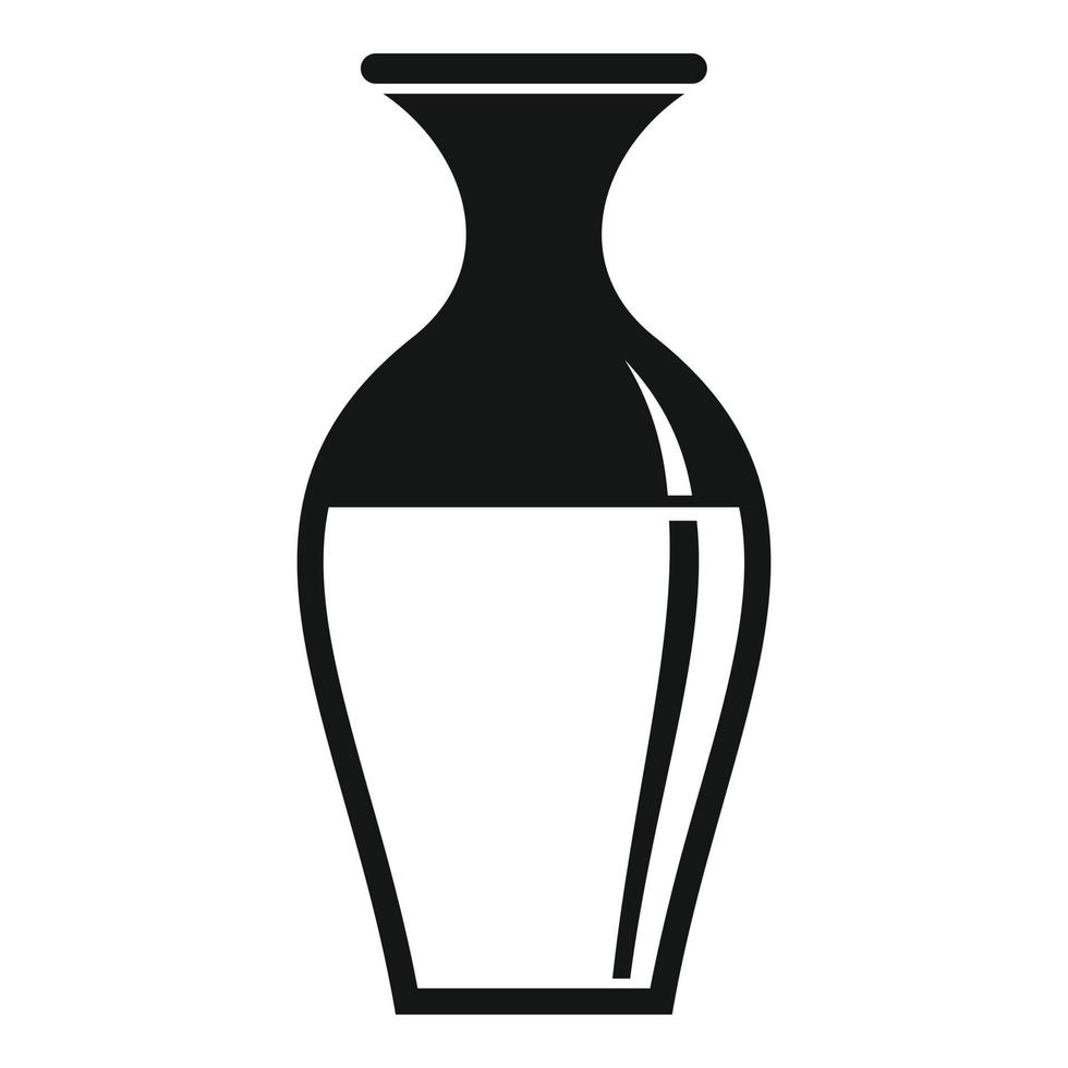 Sunflower oil jug icon, simple style vector