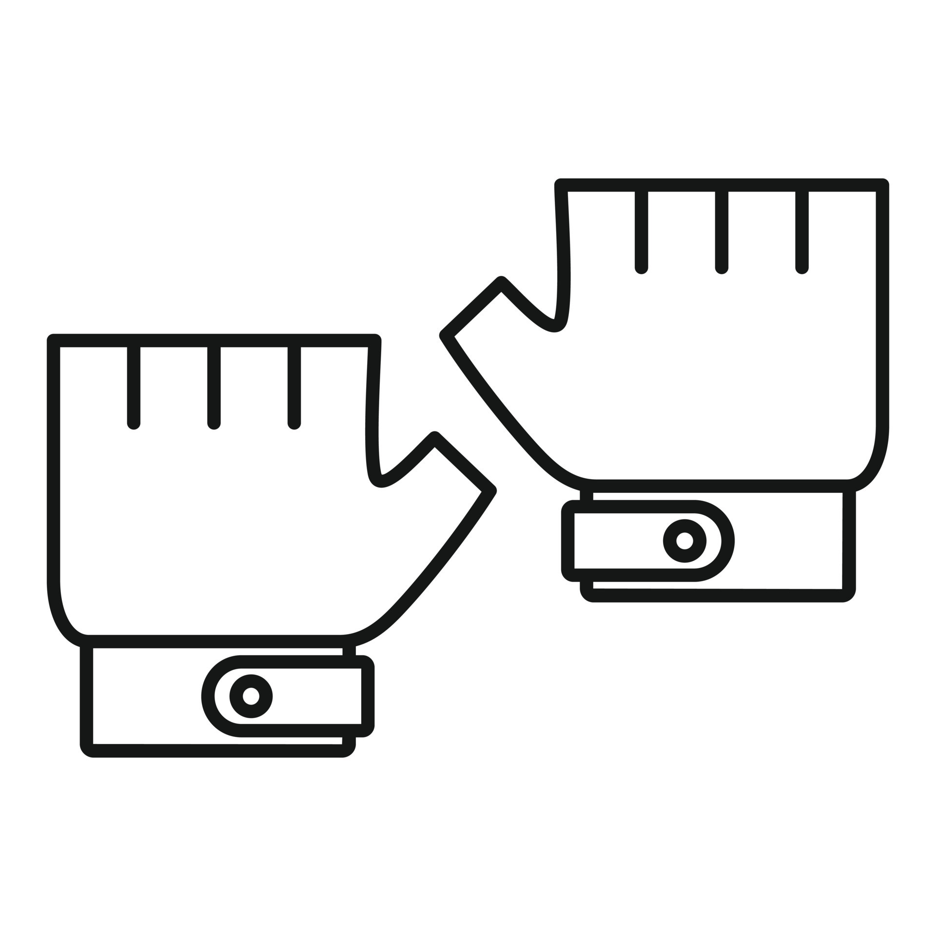 Bike gloves icon, outline style 14447256 Vector Art at Vecteezy