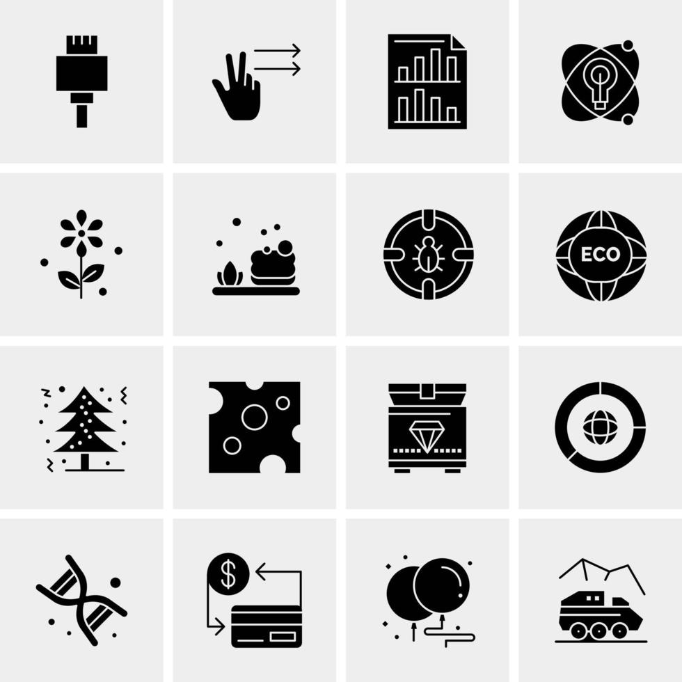 16 Universal Business Icons Vector Creative Icon Illustration to use in web and Mobile Related project