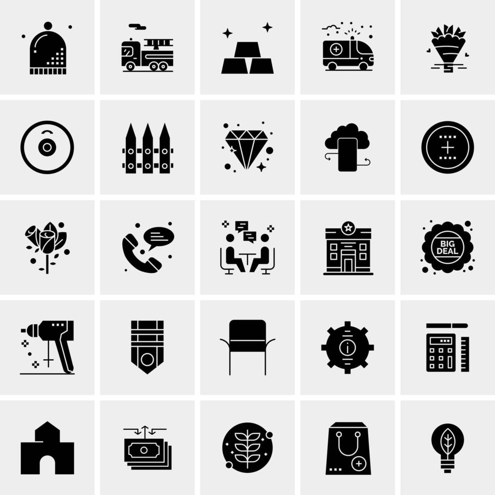 25 Universal Business Icons Vector Creative Icon Illustration to use in web and Mobile Related project