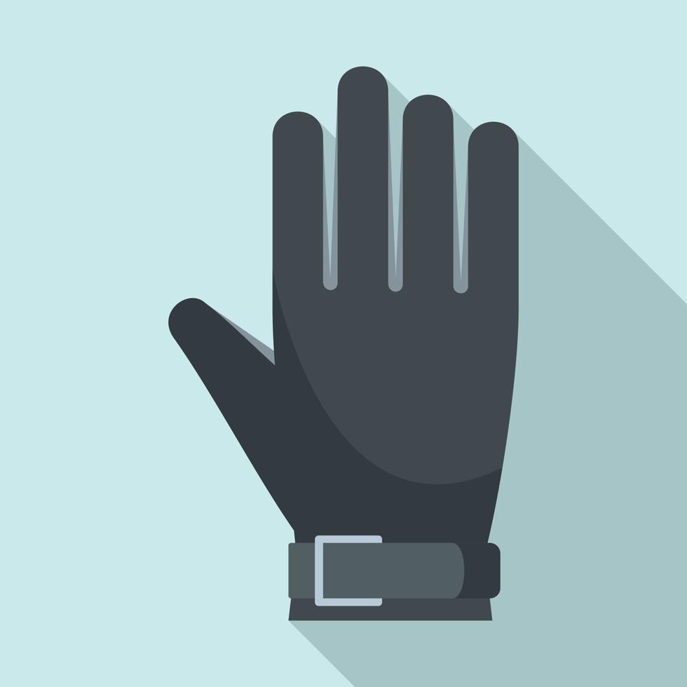 American football glove icon, flat style vector