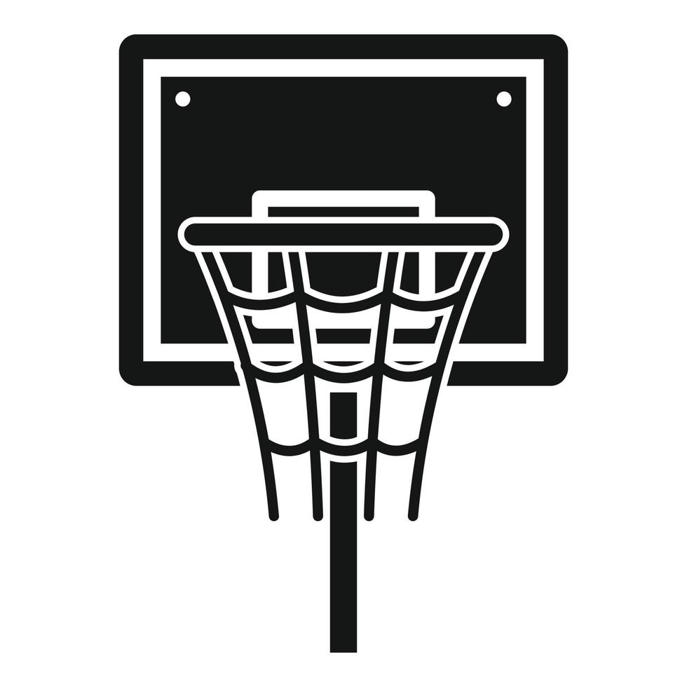 Basketball board icon, simple style vector
