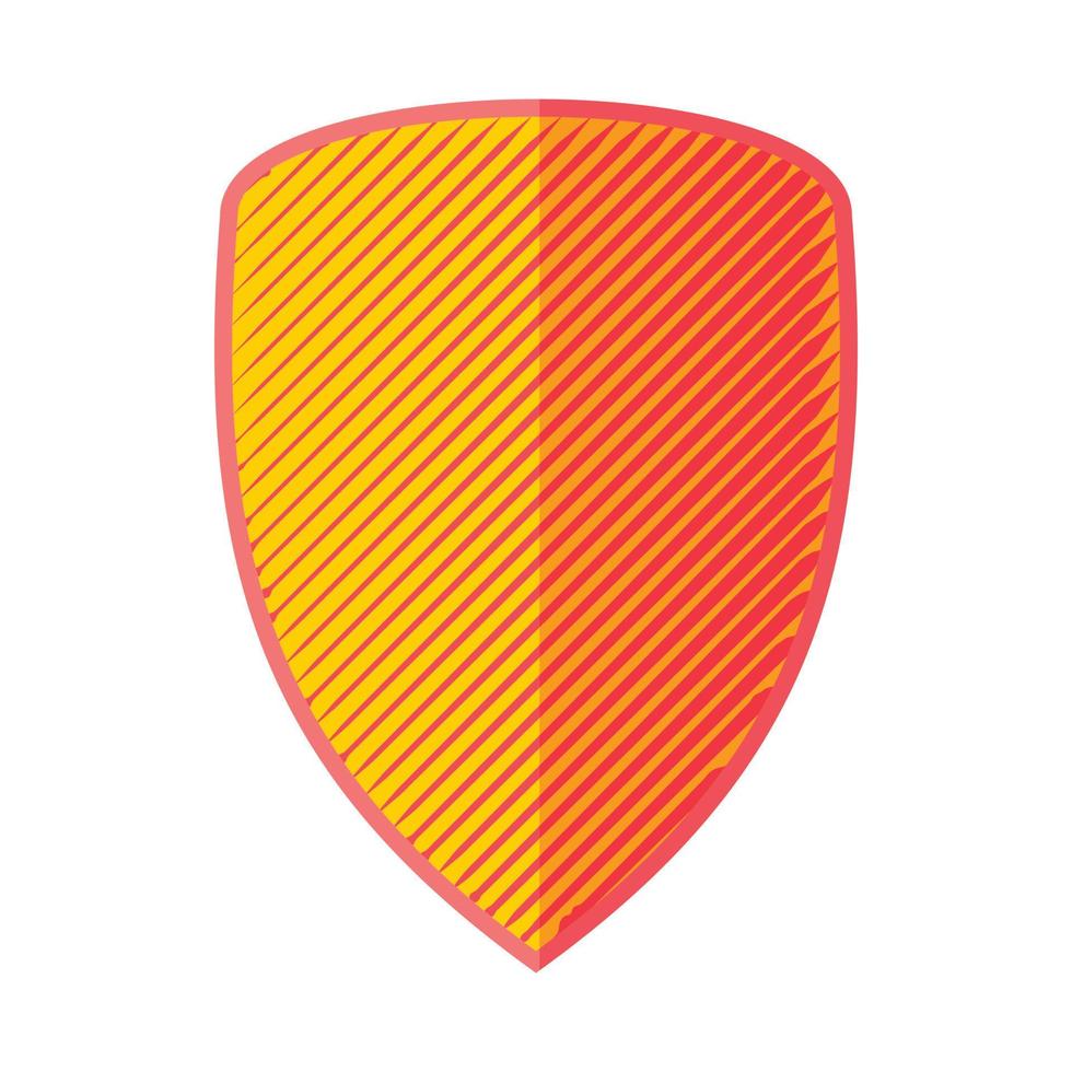 Shield icon, flat style vector