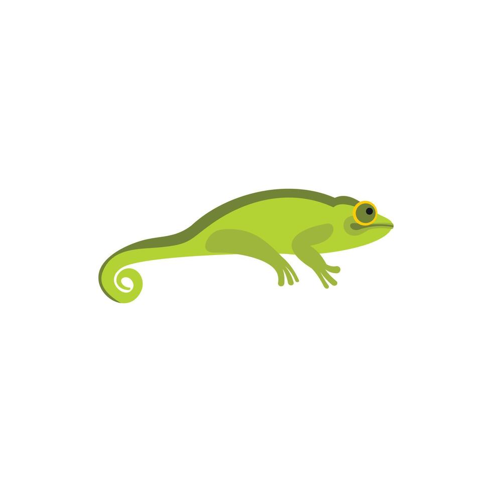Chameleon icon in flat style vector