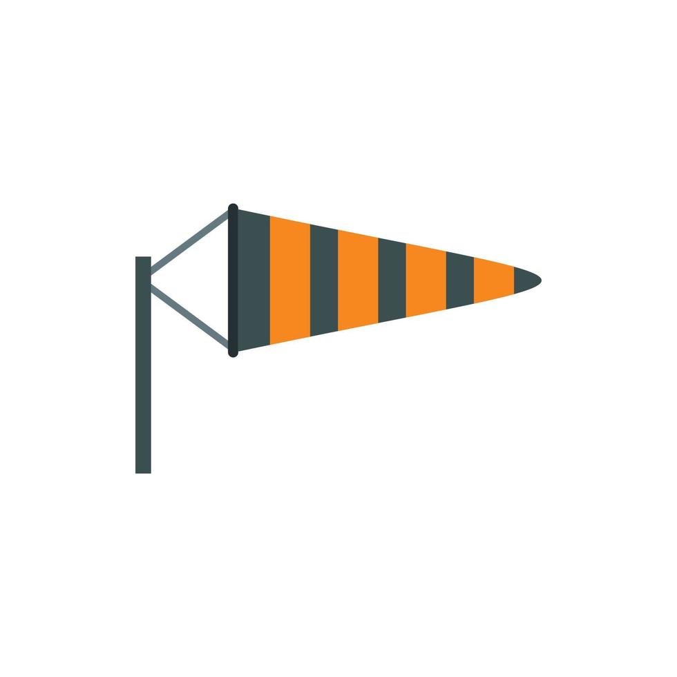 Windsock icon in flat style vector