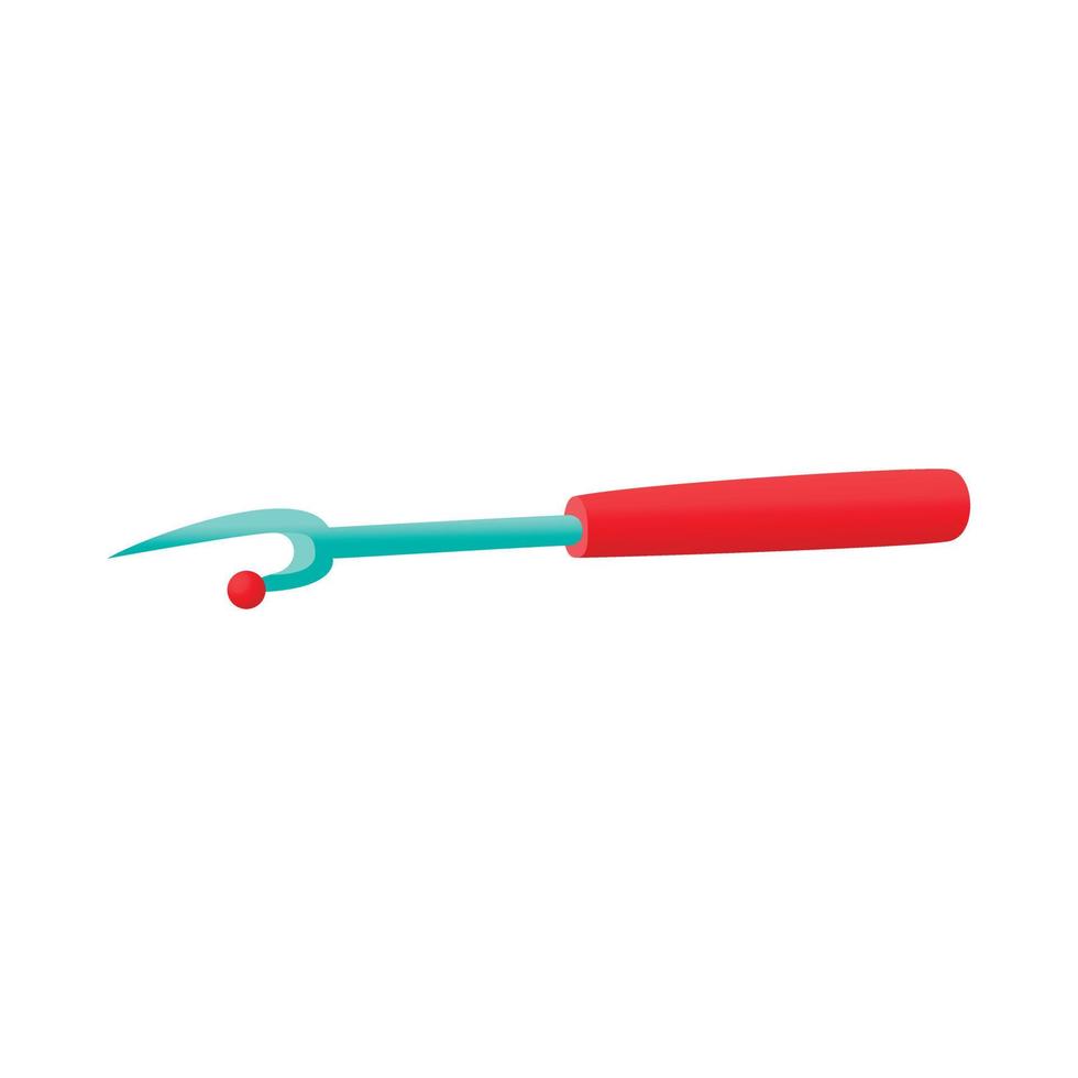 Seam ripper icon, cartoon style vector