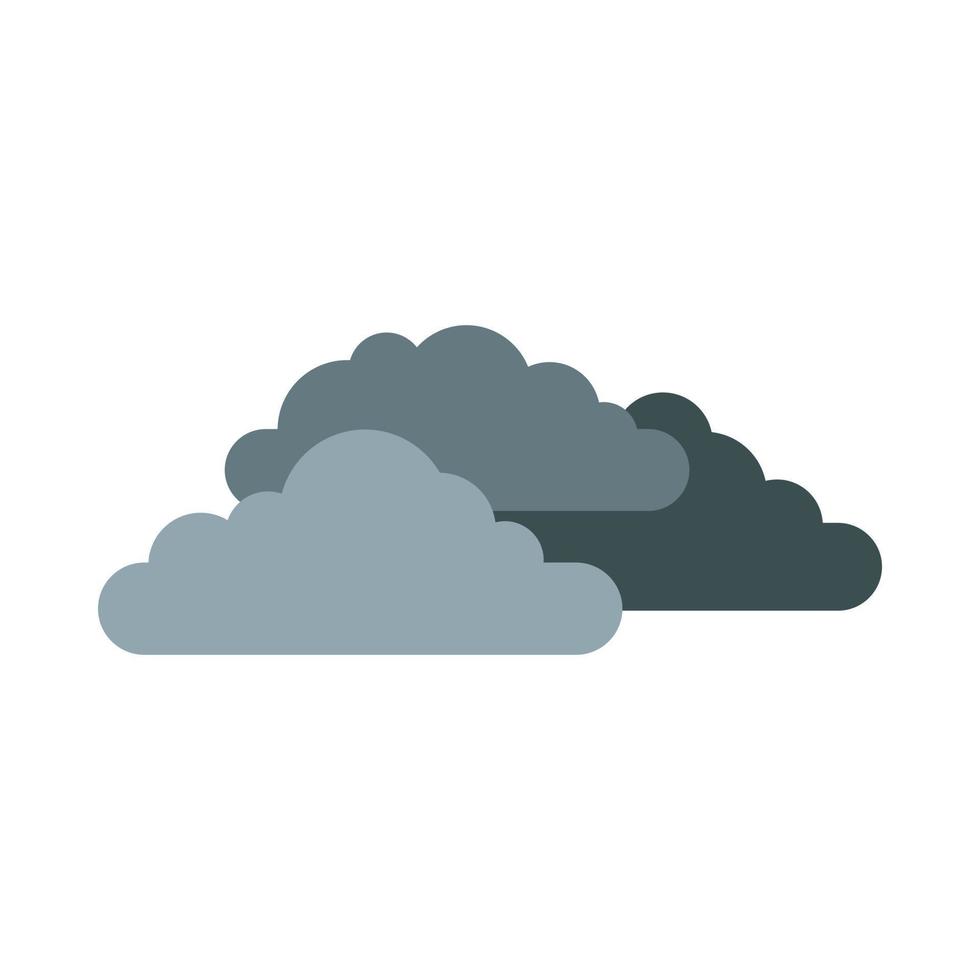 Clouds icon, flat style vector