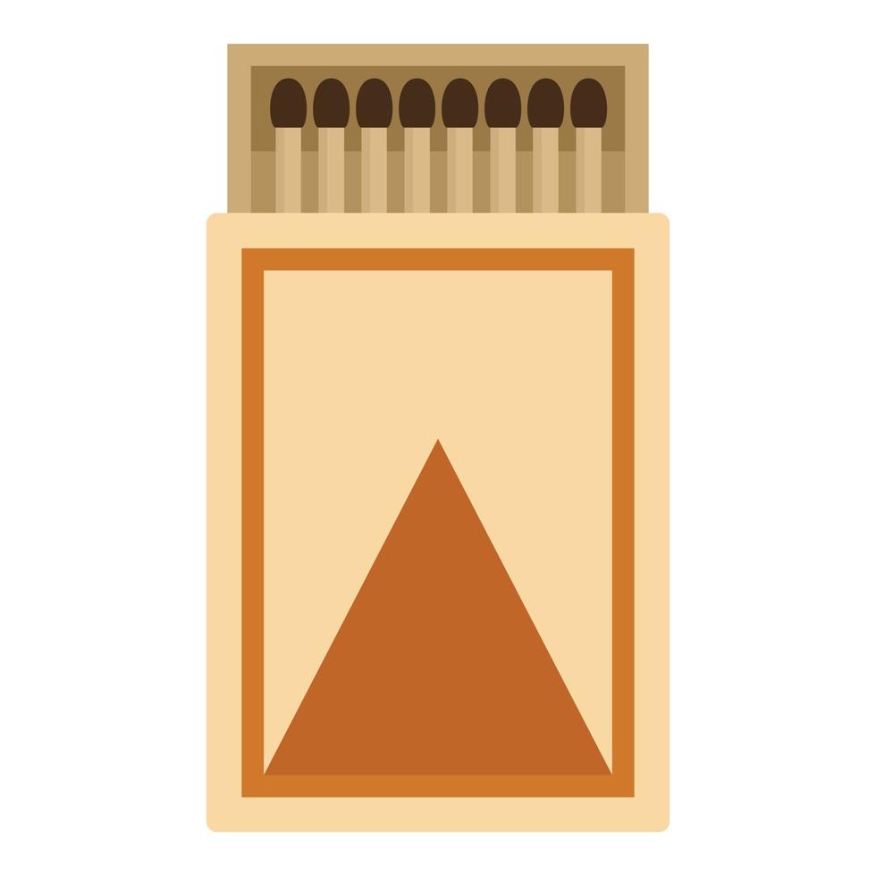 Box of matches icon, flat style vector